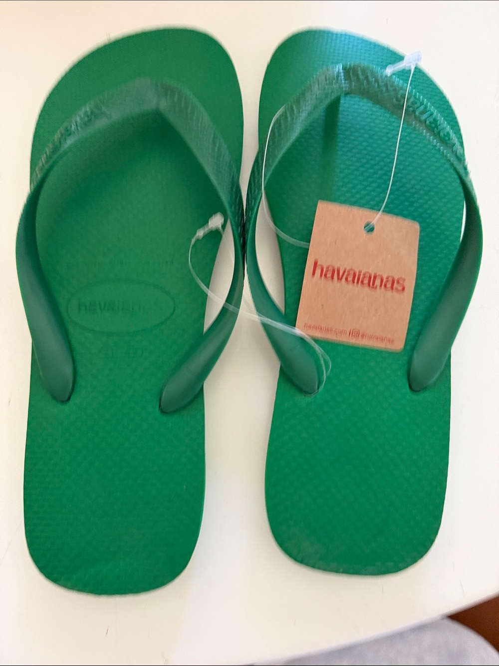 Havaianas Green Rubber Flip Flops with Tag - 41/42 (Men's 9/10 - Women's 11/12)